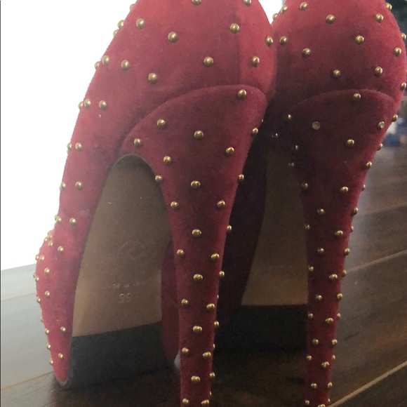 High heel suede pumps - Picture 4 of 4